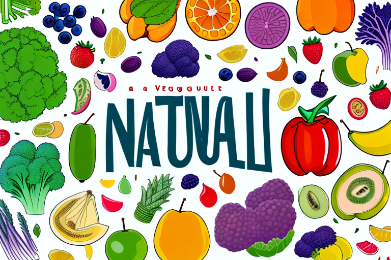 A colorful array of fruits and vegetables to represent the natural sources of flavanols