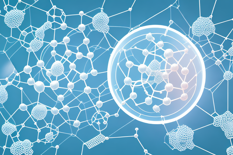 A molecule of d-ribose with a background of a cellular structure