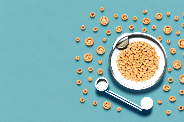 A bowl of cereal with a magnifying glass to show the presence of gluten