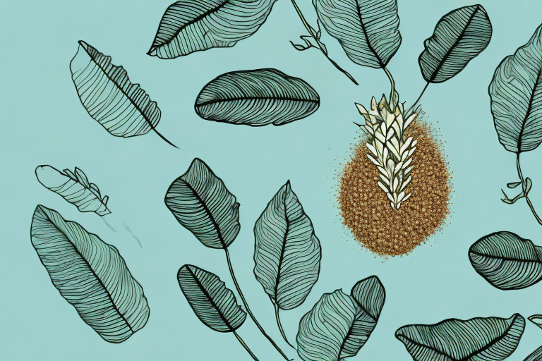 A plant with grains of paradise growing on it