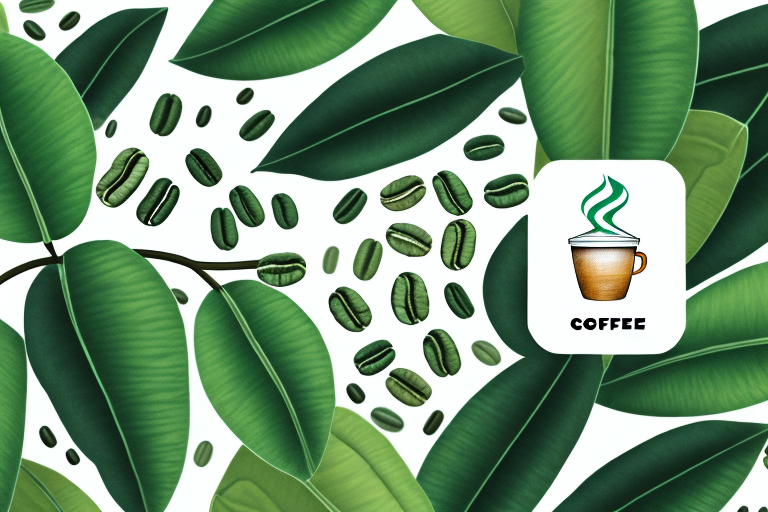 A coffee plant and its beans