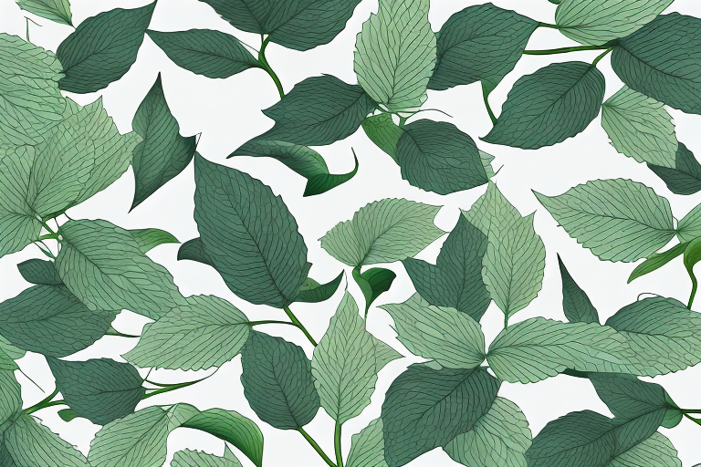 A plant with its leaves and roots to represent haninjin