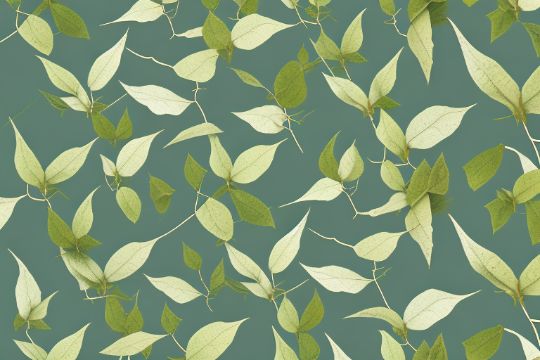 A japanese knotweed plant with its leaves and roots