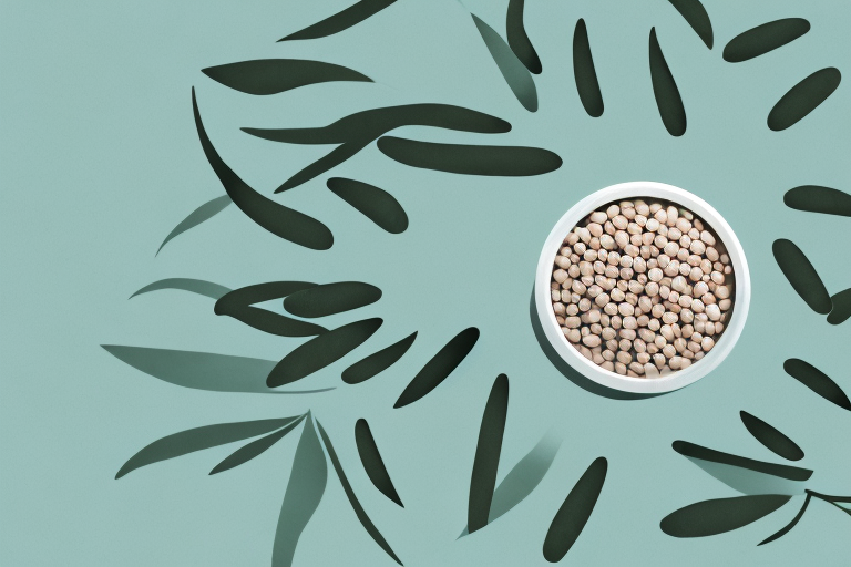 A plant with a jojoba seed pod