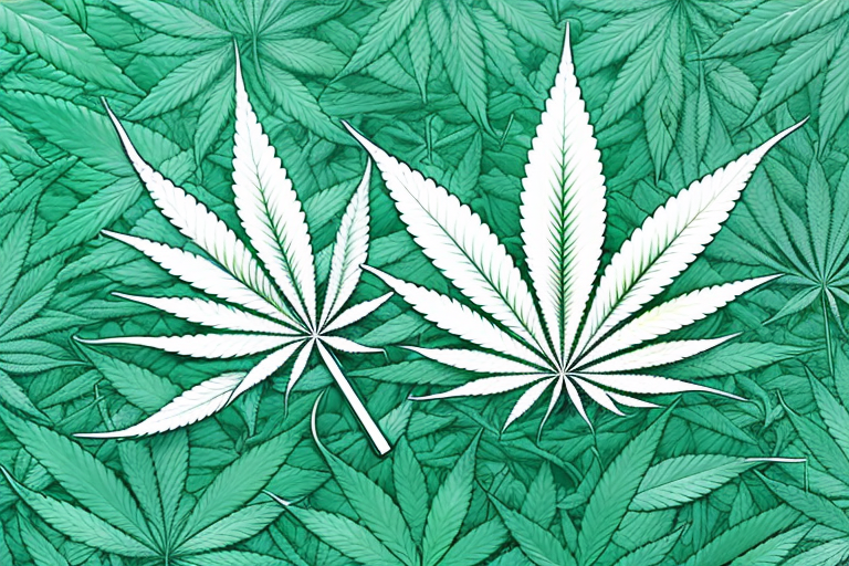 A cannabis plant with both cbd and thcva molecules highlighted