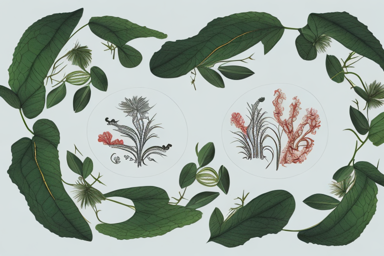 A ku shen plant with its roots