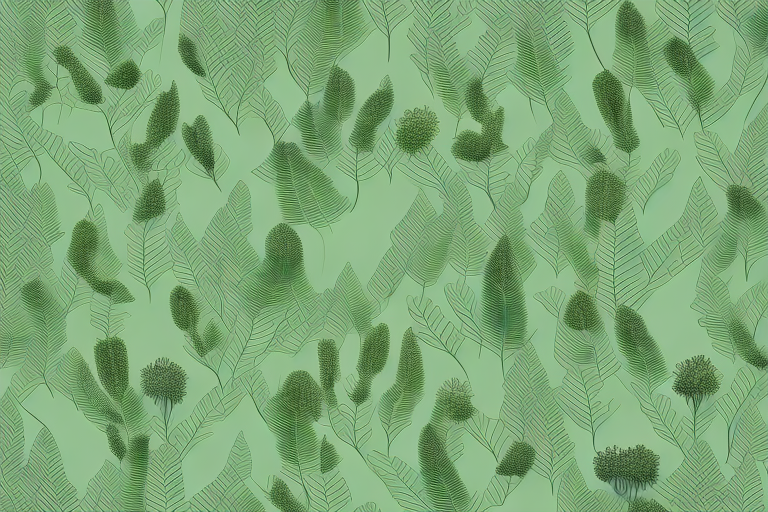 A polypodium leucotomos plant with its leaves and roots