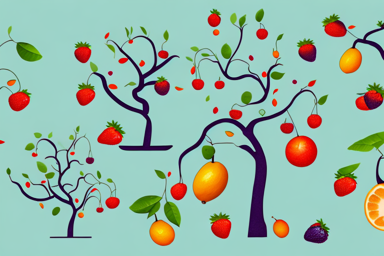 A fruit tree with ripe fruits