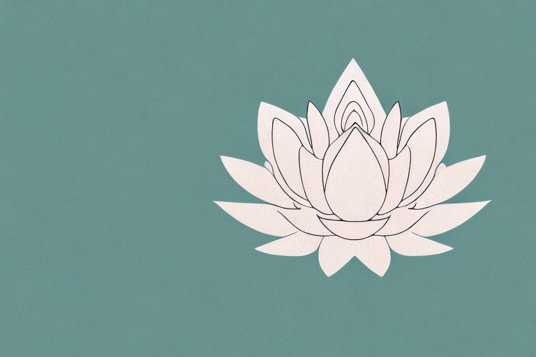 A lotus flower with its petals and leaves