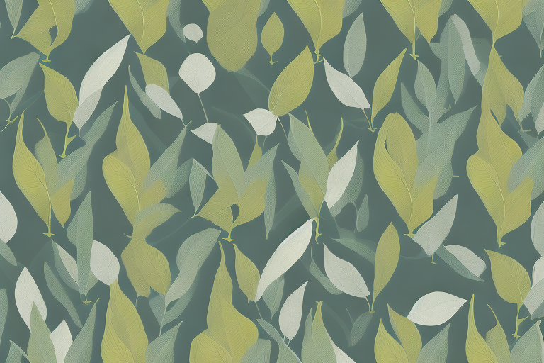 A plant with its leaves and pods
