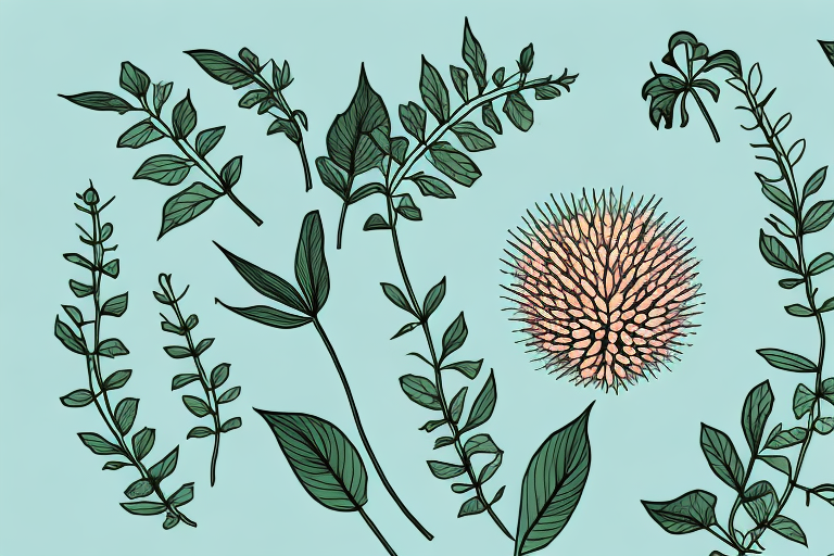 A spikenard plant with its leaves and flowers