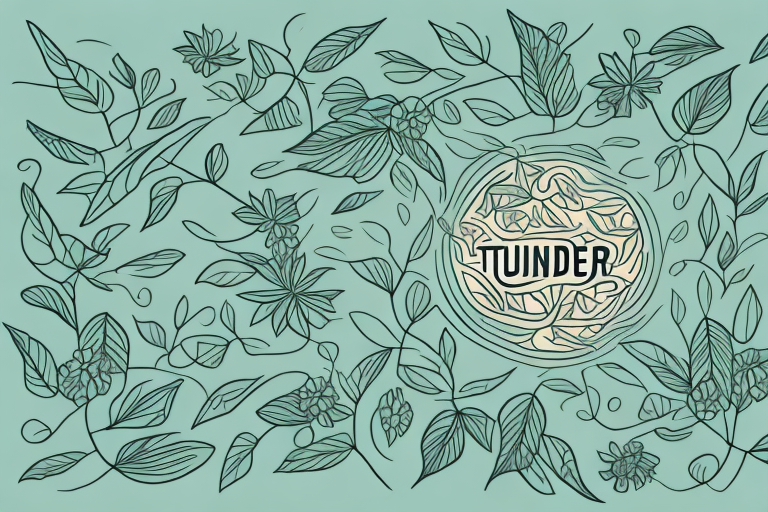 A thunder god vine plant with its leaves and flowers