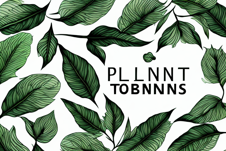 A plant with its leaves