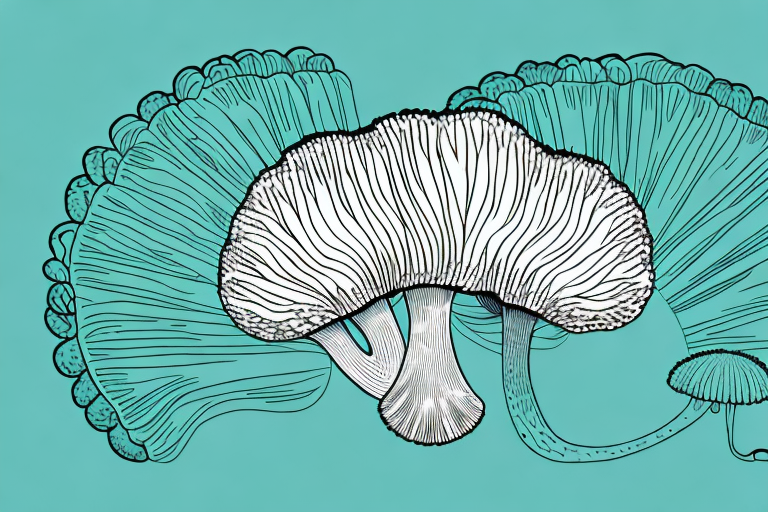 A turkey tail mushroom with its distinctive fan-shaped structure