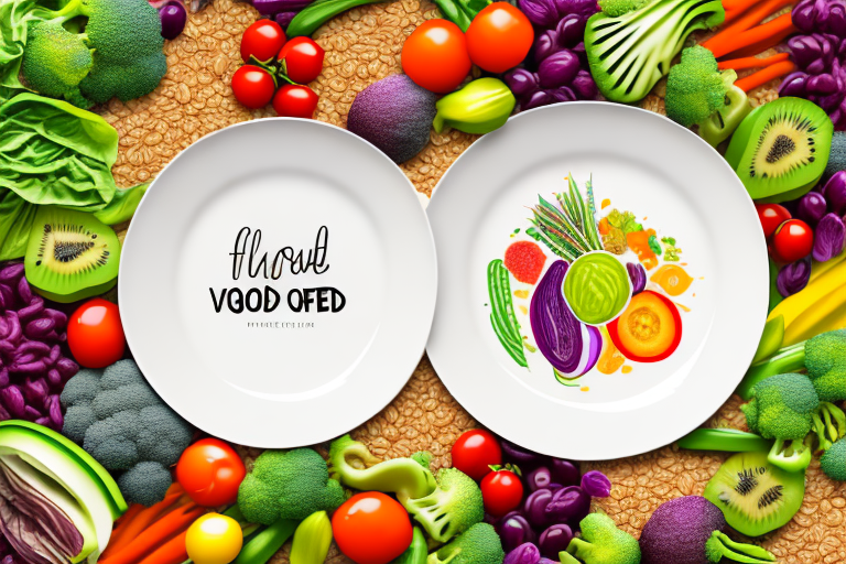 A plate of food with a variety of colorful vegetables
