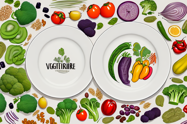 A plate with a variety of vegetables