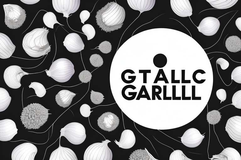 A garlic bulb with a black-tinted hue